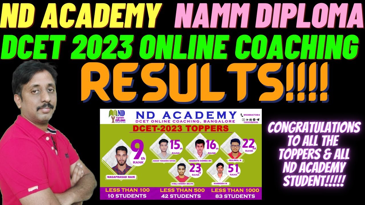 ND Academy Online Coaching DCET 2023 RESULTS |Marvelous Results |Congratulations ND Academy fr DCET