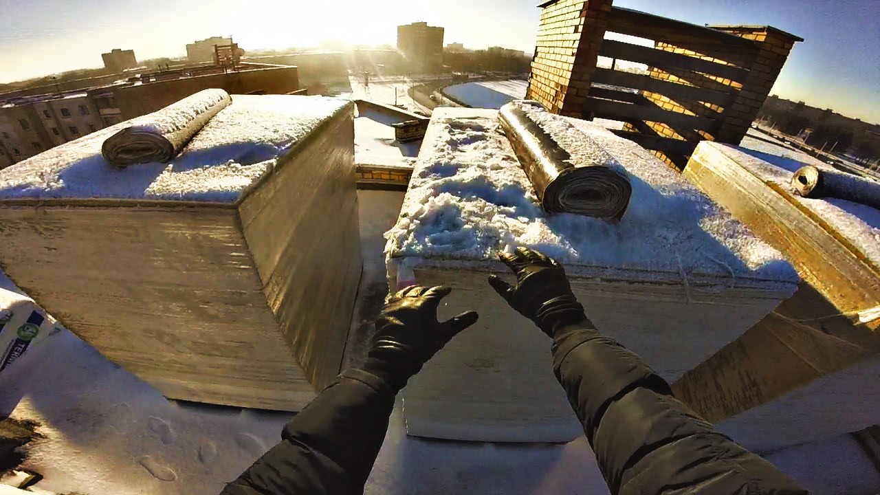 Winter Rooftop Parkour Runs | POV