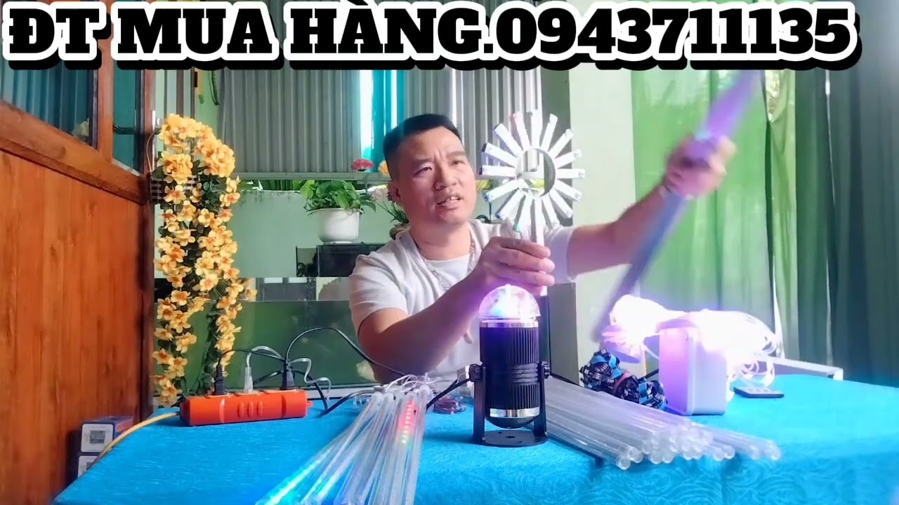 TEST CÁC MẪU ĐÈN LED BẮN PHÁO HOA NGOÀI TRỜI VÀ ĐÈN SAO BĂNG TRANG TRÍ CỰC ĐẸP 