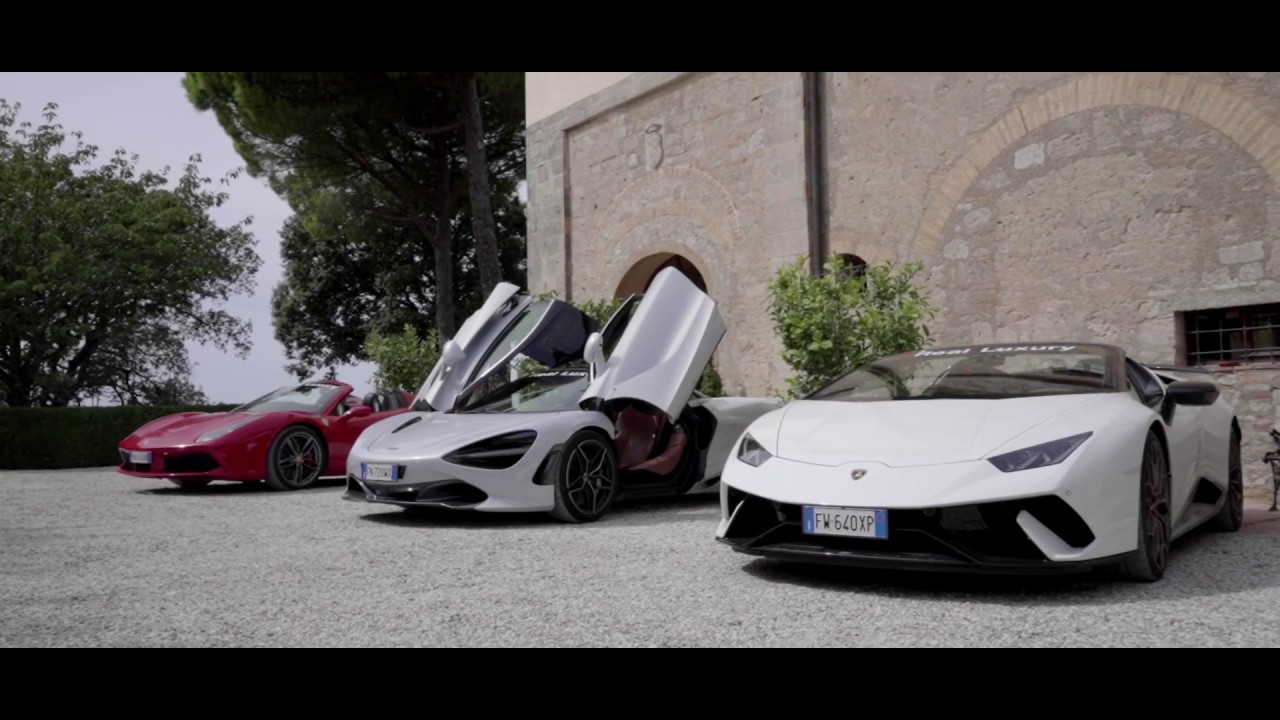 Tuscan Driving Experience-Mclaren 720S-Ferrari 488 GTB Spider-Lamborghini Huracan Performante Spider