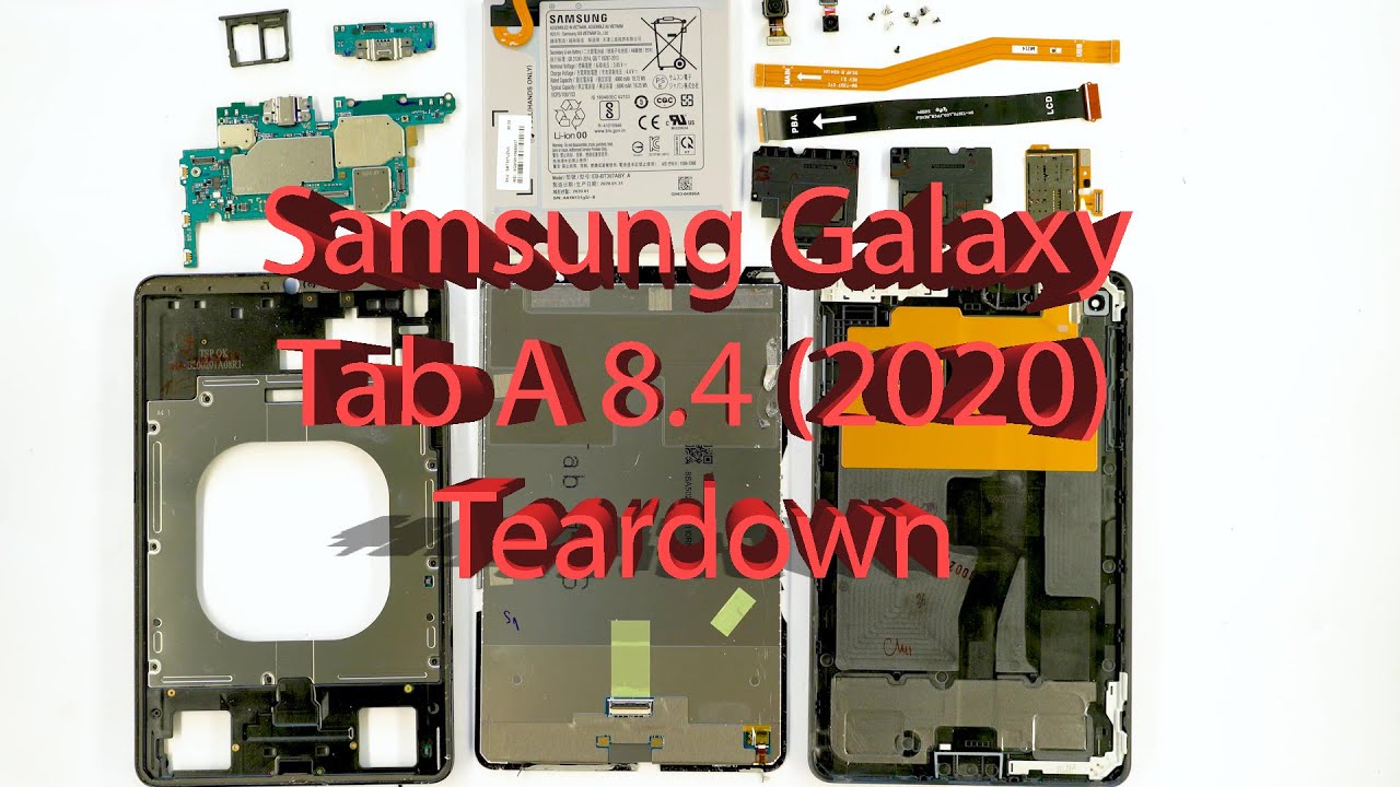 Samsung Galaxy Tab A 8.4 (2020) SM-T307U  Full Disassembly Teardown Guide