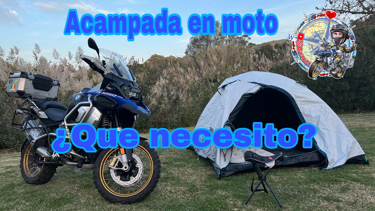 Mi material de acampada para viajar en moto