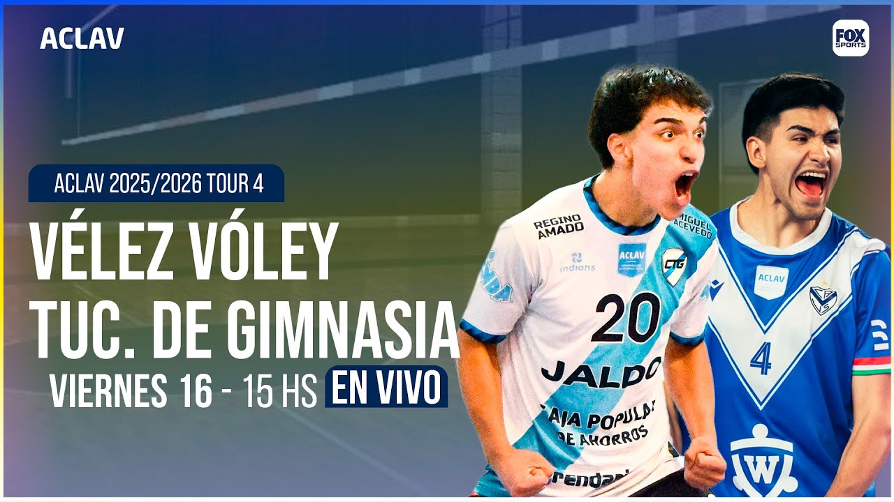 EN VIVO 🔴 || VÉLEZ SARSFIELD vs CLUB TUCUMÁN DE GIMNASIA - VÓLEY ACLAV 2025/2026 TOUR 4