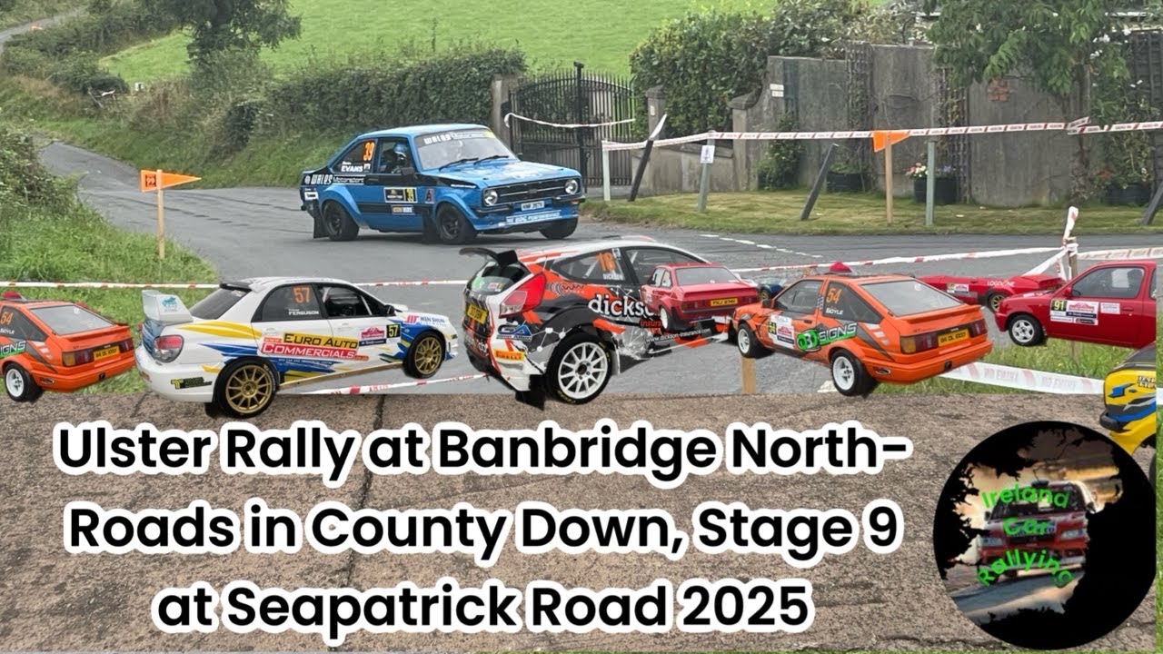 Ulster Rally at Banbridge North-Roads in County Down, Stage 9 at Seapatrick Road 2025