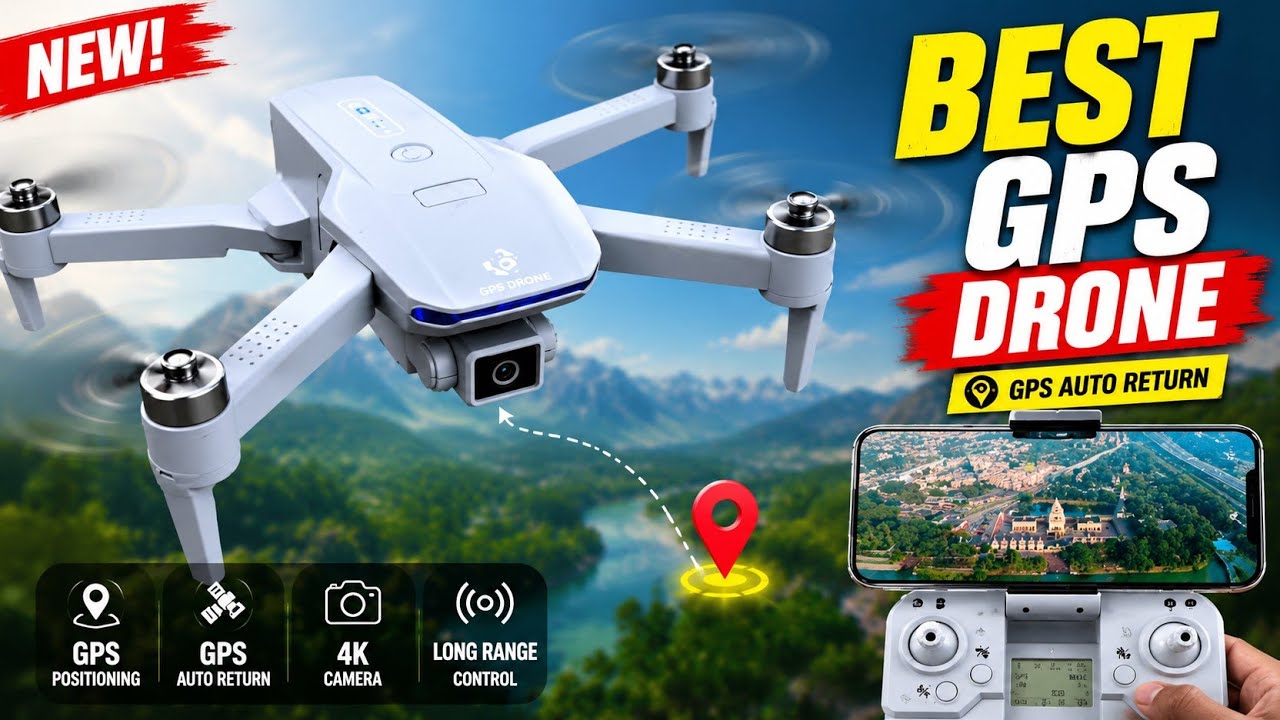 सबसे अच्छा | GPS DRONE GIMBAL CAMERA BRUSHLESS MOTOR 4K CAMERA DRONE DYNALOG DR-DG600C DRONE CAMERA