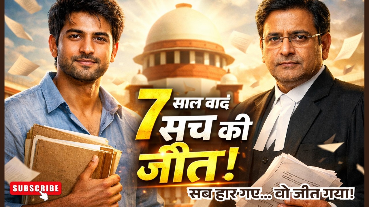 7 साल तक लड़ता रहा गरीब लड़का | Supreme Court में सिस्टम को हराया | True Motivational Story