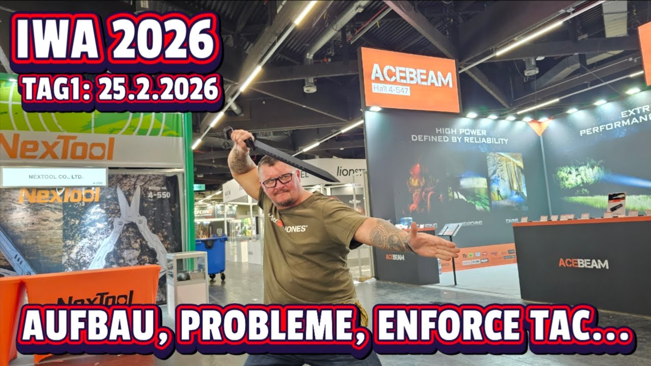 🇩🇪 IWA2026, Tag 1: Aufbau, Probleme, EnforceTac Besuch etc. // 25.02.2026