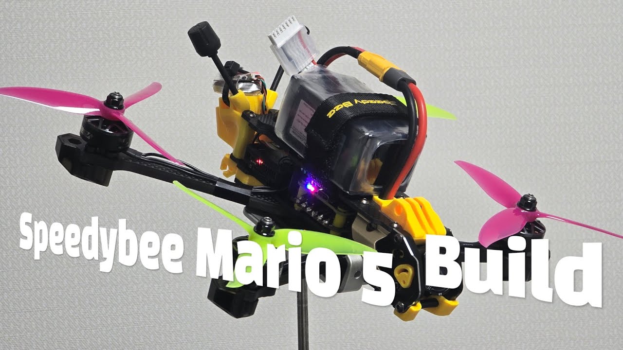 인생 첫 5인치 커스텀 FPV드론 조립 / My First FPV Drone Build -  Speedybee Mario 5 DC