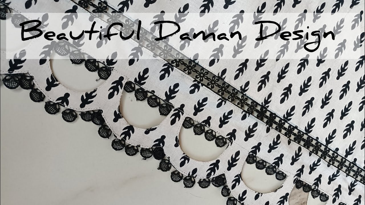 Most trending daman design with lace 2026 | Daman design with lace | Daman design 