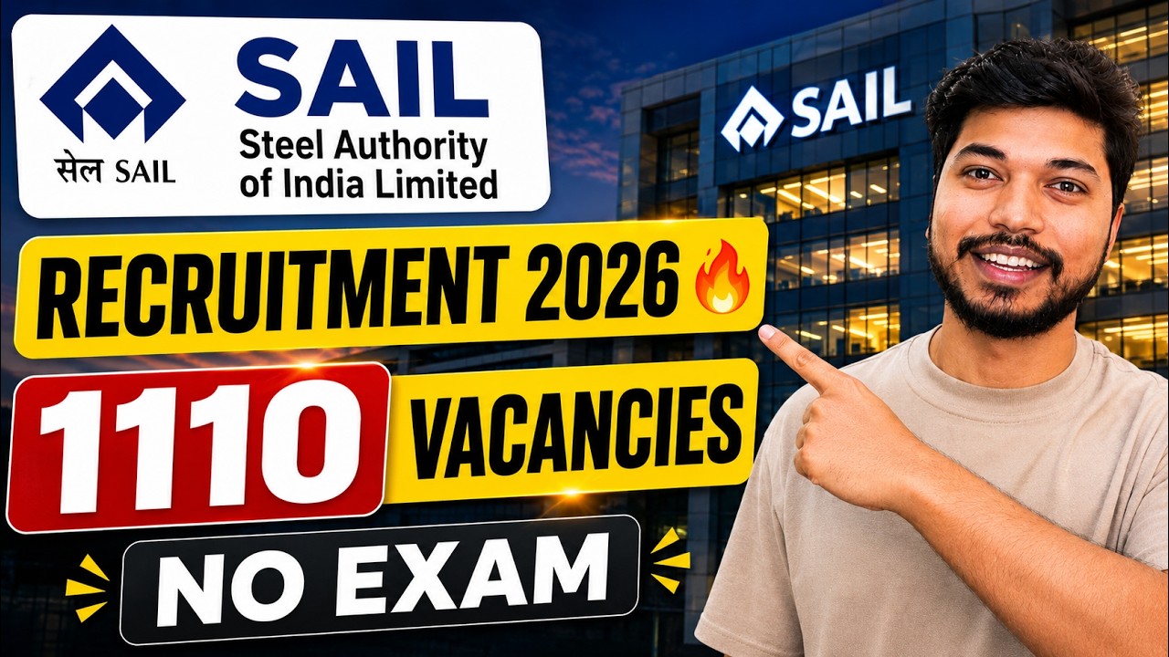 SAIL Recruitment 2026 🔥 | No Exam | Eligibility | Salary | Application Process | Full Details