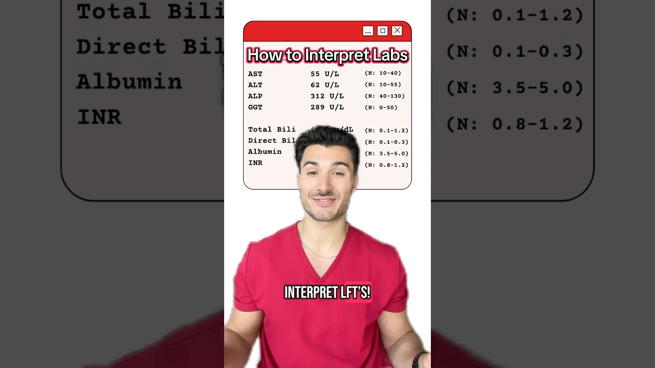 How to Interpret Labs: LFT&rsquo;s! 🧪#medstudent #medschool #usmle #usmlestep1 #usmlestep2 #doctor