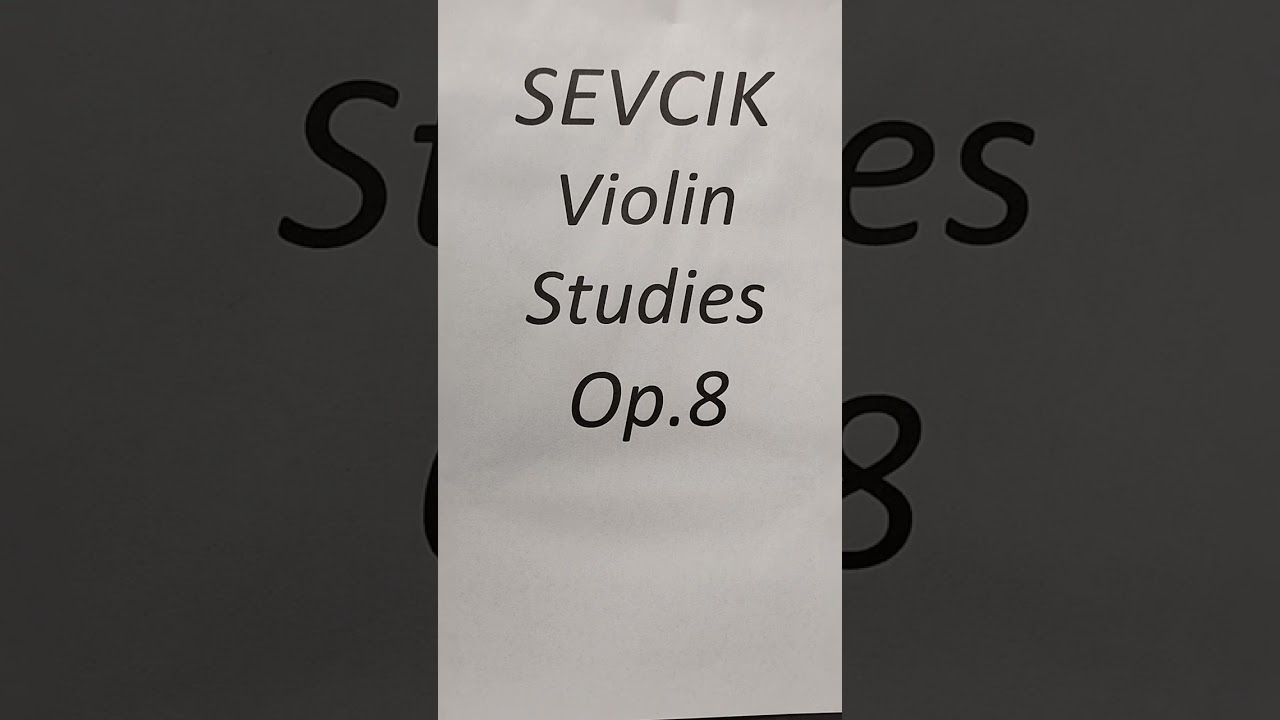 Sevcik Violin Studies Op.8 No.43
