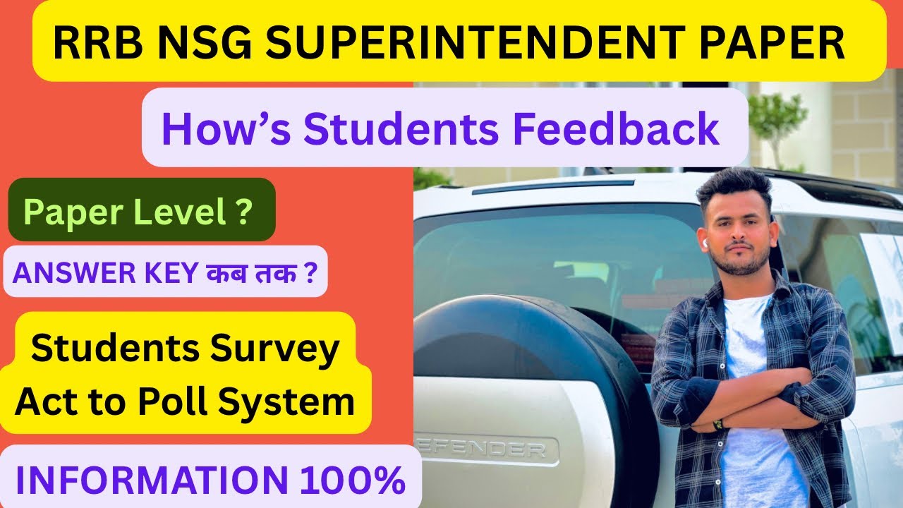 RRB Nursing Superintendent 2026 Exam Paper | Students Feedback ? Answer Key ? cut off marks || #rrb