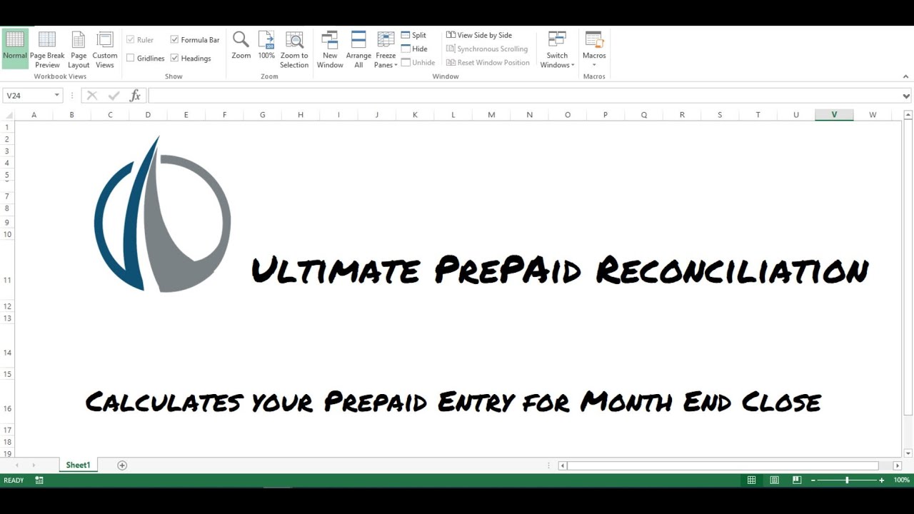 Ultimate Prepaid Reconciliation Schedule in Excel - Record Prepaid Expenses Based on Number of Days