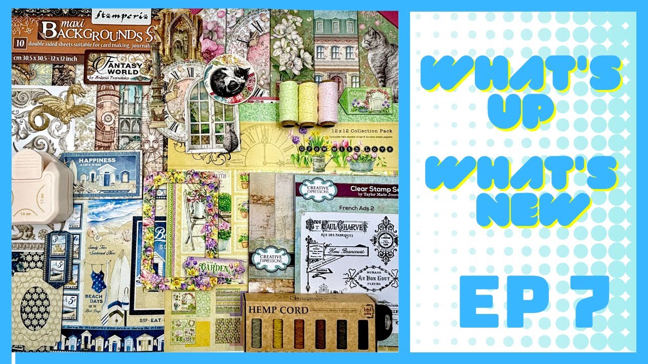 WHAT'S UP WHAT'S NEW EP7- NEW AMAZING CRAFTSUPPLIES AND DIGITAL KIT - #papercraft #allthingsroses