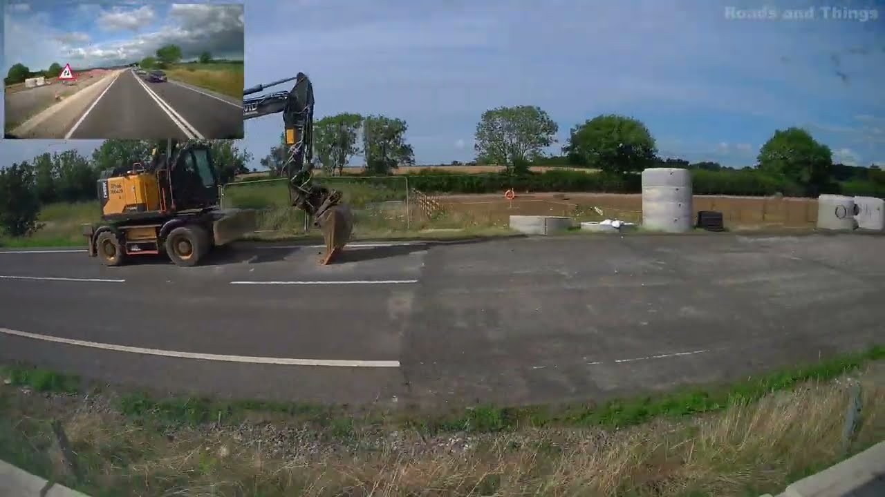 July 23 Update. A303 Dualling. Side view. Podimore to Sparkford (Eastbound).