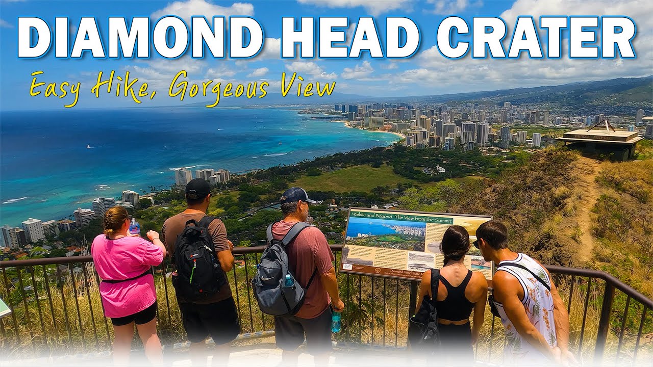 Diamond Head Crater Summit Hike 🌈 Waikiki to Diamond Head State Monument 🌴 Hawaii 4K Hike