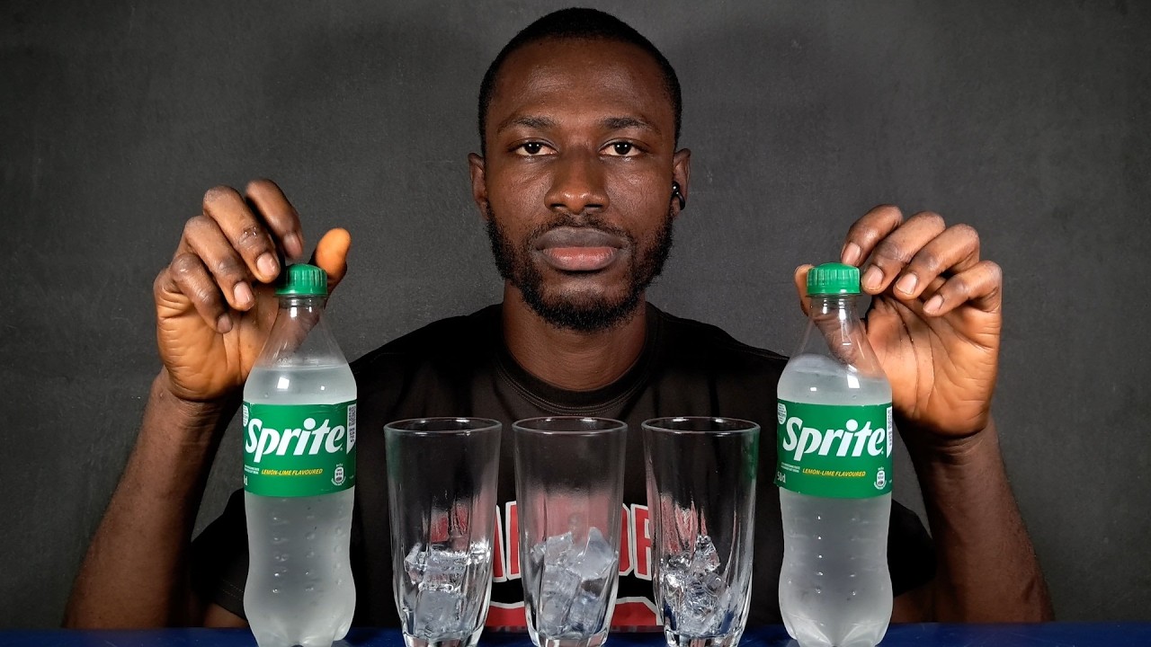 ASMR DRINKING | SPRITE SODA DRINK ASMR WITH ICE