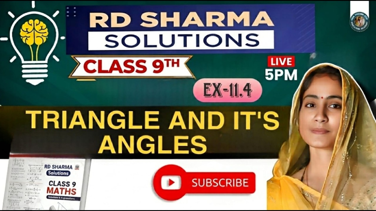 R.D , SHARMA CLASS 9th CHAPTER ( TRIANGLE ) Ex :- 11.4  Reena ma