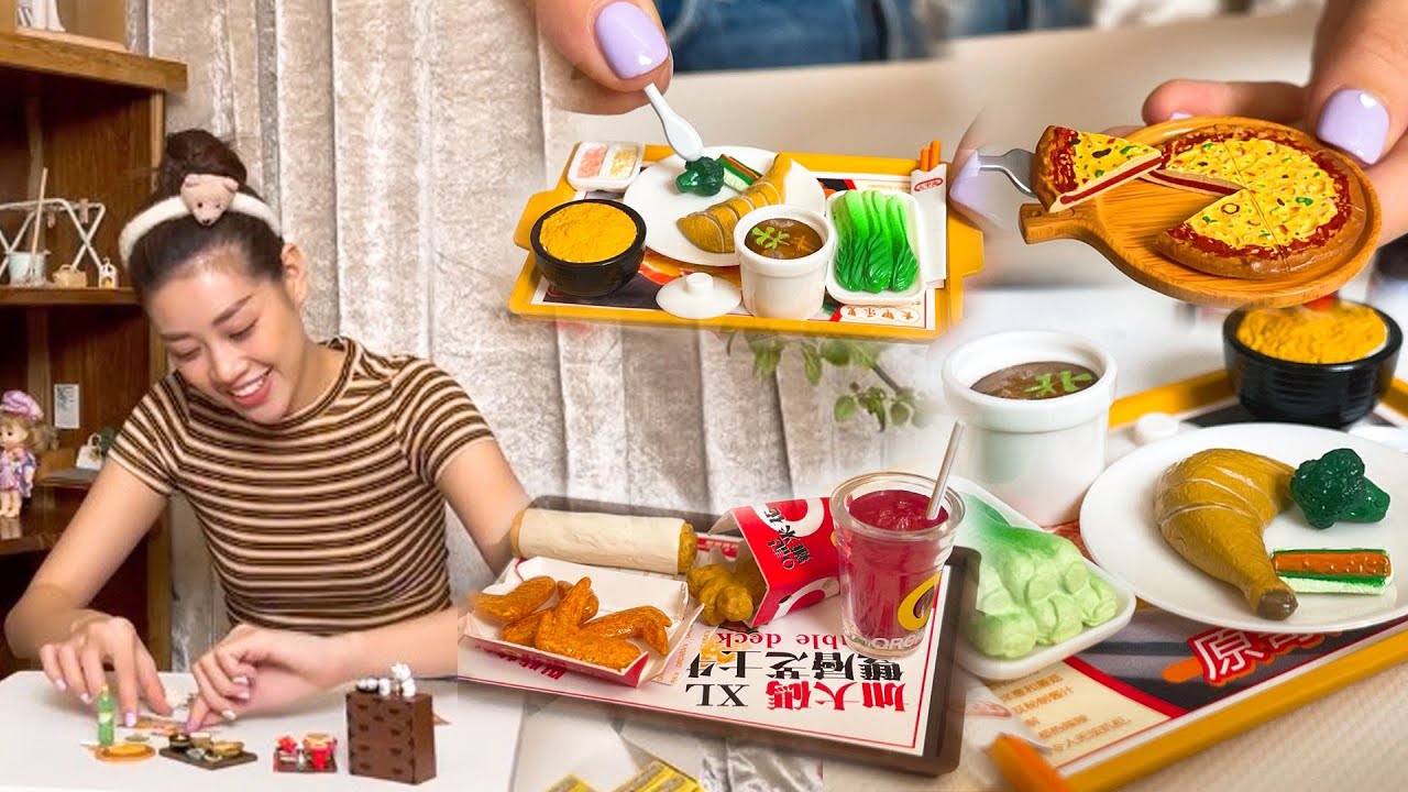 KHÁNH VÂN ĐẬP HỘP LOẠT MÓN ĂN BÚP BÊ SIÊU TÍ HON | Khánh Vân Official