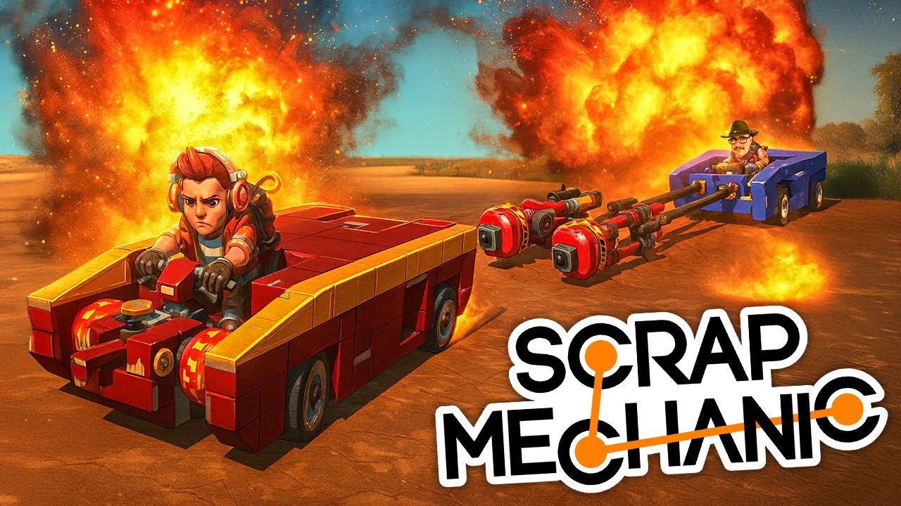 BATTLE EXPLOSIF sur Scrap Mechanic ! VS Julian Studio