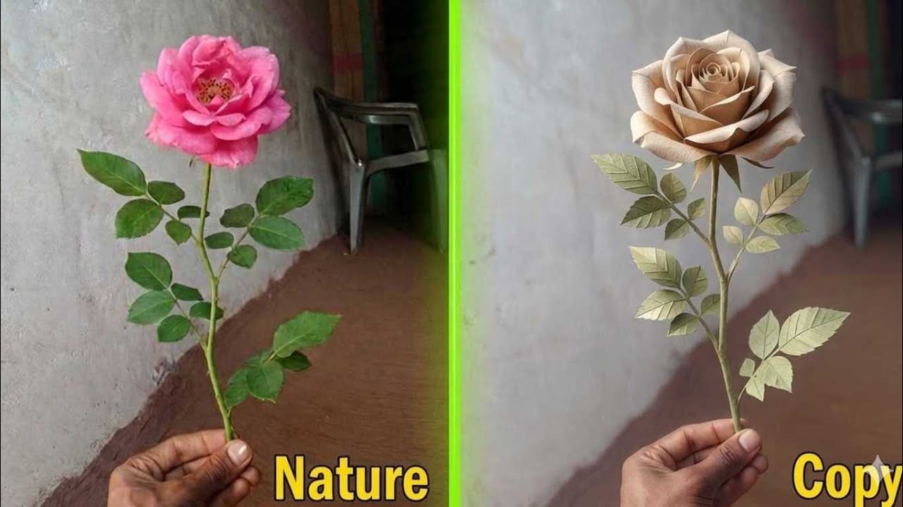 Realistic Rose Making Step by Step | Inspired by Real Flower 🌹@Vijjubhai.