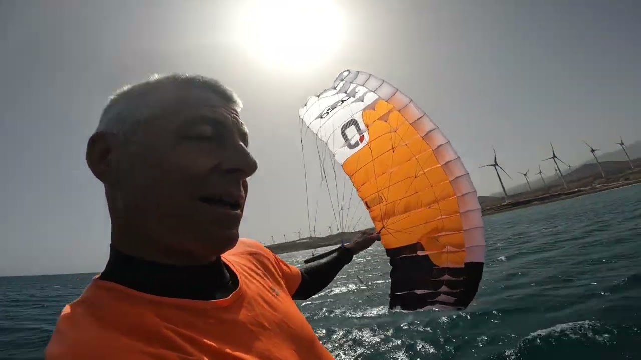 Pre-downwind parawing warm up session