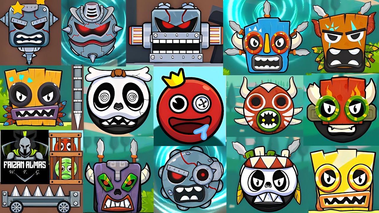 Bounce Ball 6: Roller Ball 6 All Boss Fights | Full Gameplay Walkthrough 🔥