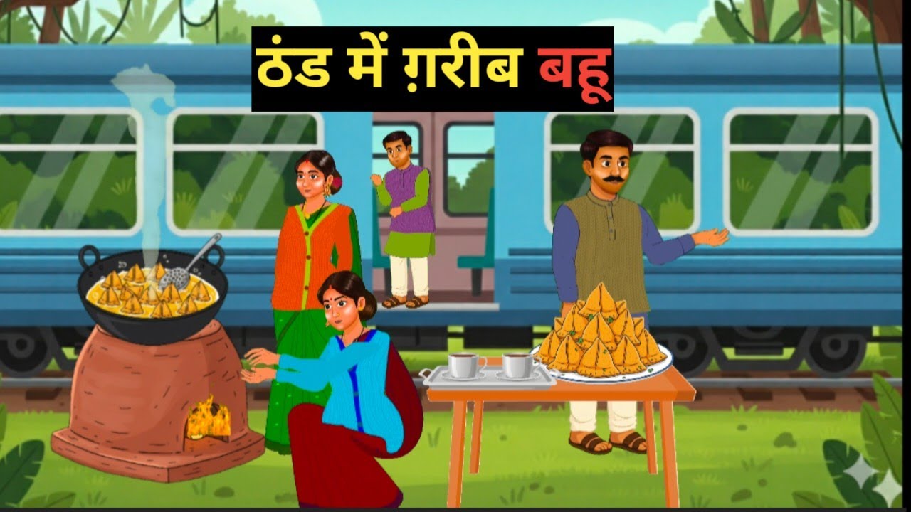 ठंड में ग़रीब बहू | ठंड में ग़रीब बहू का ट्रेन घर | poor doughter-in-law in winter | sas bahu kahani