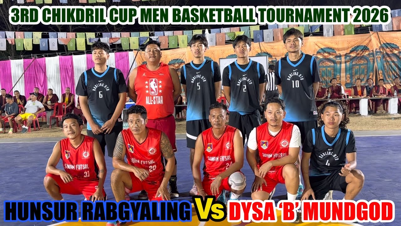 Hunsur Rabgyaling Vs DYSA ‘B’ Mundgod || 3rd Chikdril Cup Men Basketball Tournament 2026 Mundgod