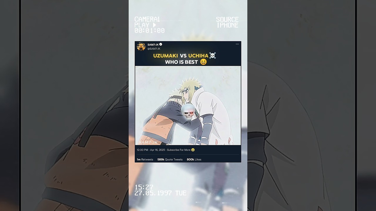 UZUMAKI vs UCHIHA 🤯 WHO IS BEST...😆