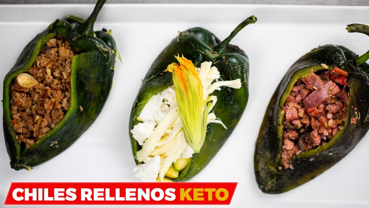 Los 3 Mejores Chiles Rellenos KETO deliciosos y tips para que se hagan f&aacute;cilmente