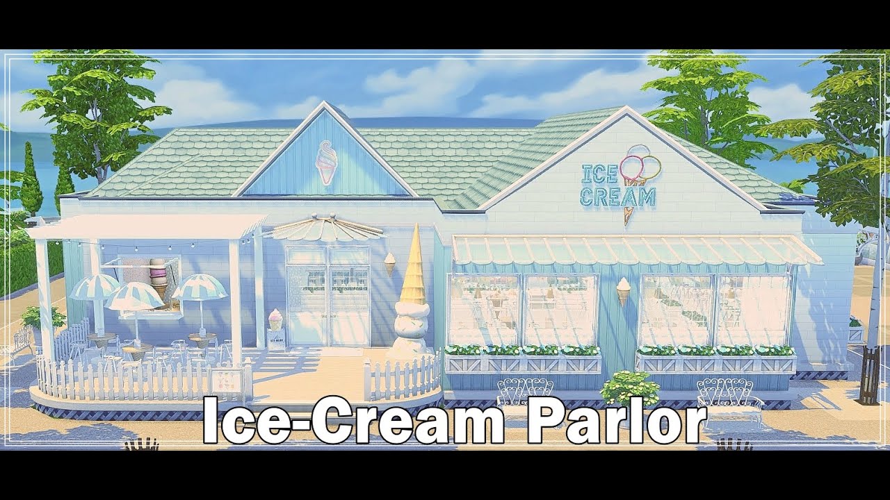 | SIMS 4 |🍧Ice-Cream Parlor🍨|Stop Motion|DL+CC Links