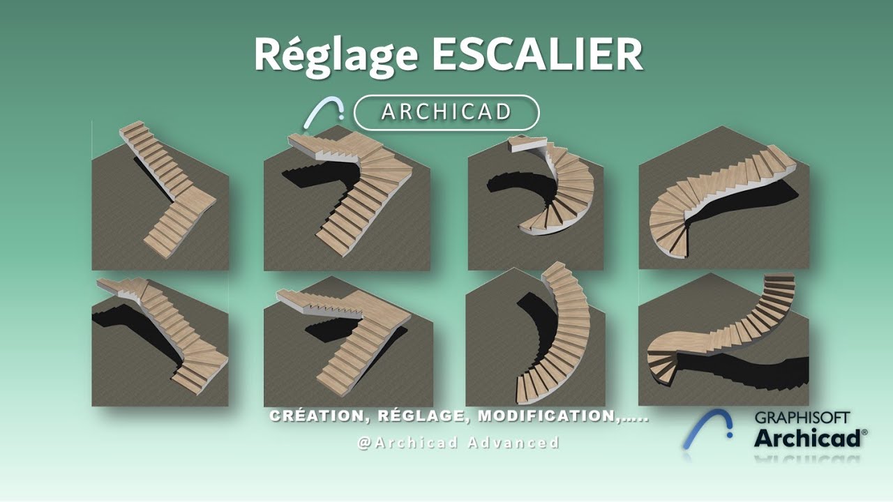 Comment faire le réglage des Escaliers sur #ArchiCAD