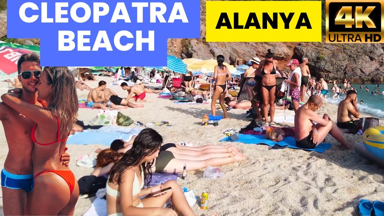 Пляж Клеопатры в Алании! Пляж Авсаллар! Пляж Махмутлар! Подборка пляжей Алании 2025! 4K