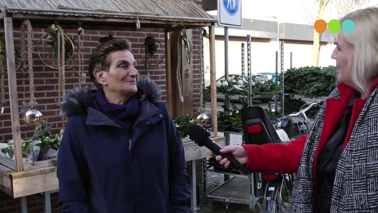 Winkelcentrum Wezep in lockdown december 2020