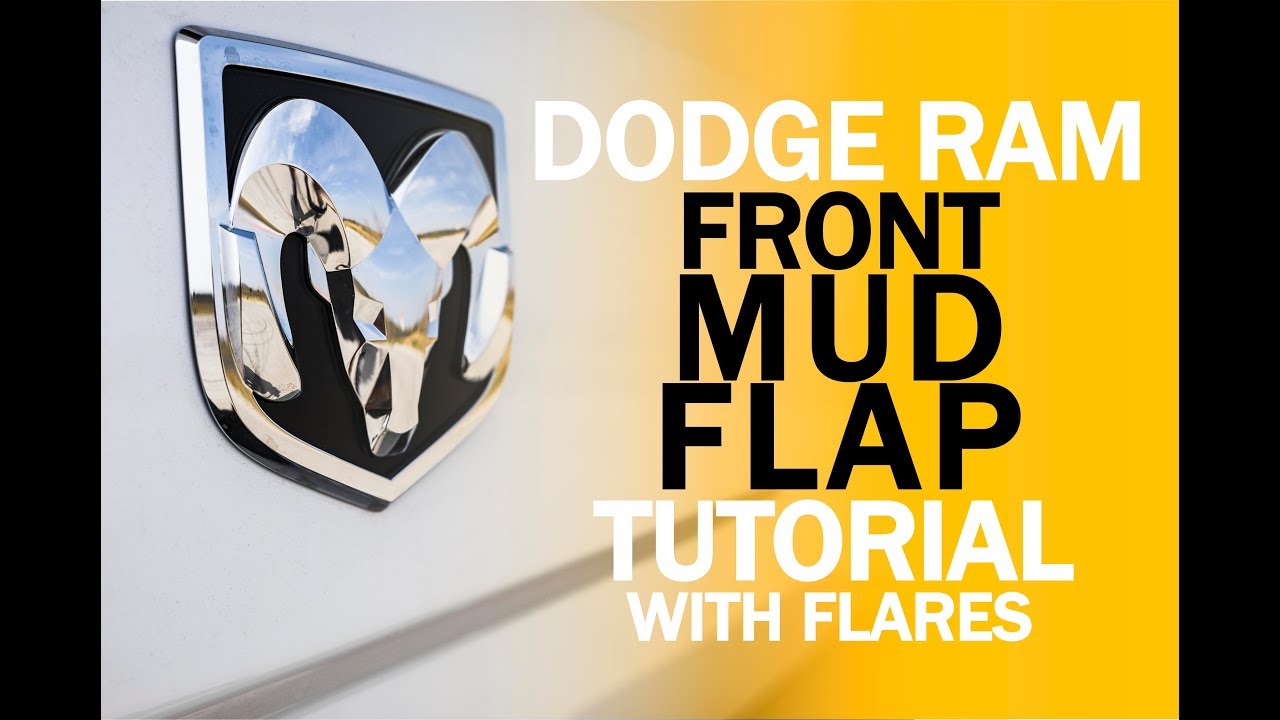 Gatorback RAM Front Rubber No Drill Mud Flap Tutorial * With OE Flares