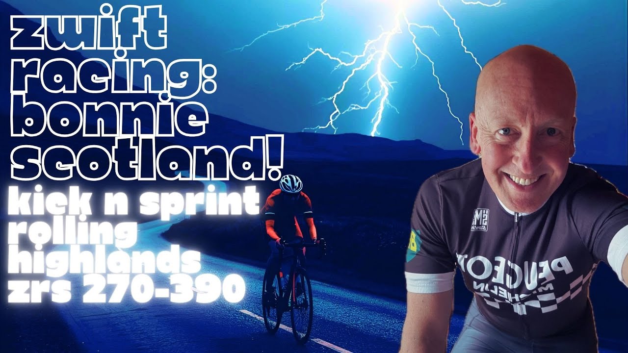 Zwift Racing: Rolling Highlands. Trying to draft smartly, conserve energy and show some race craft!