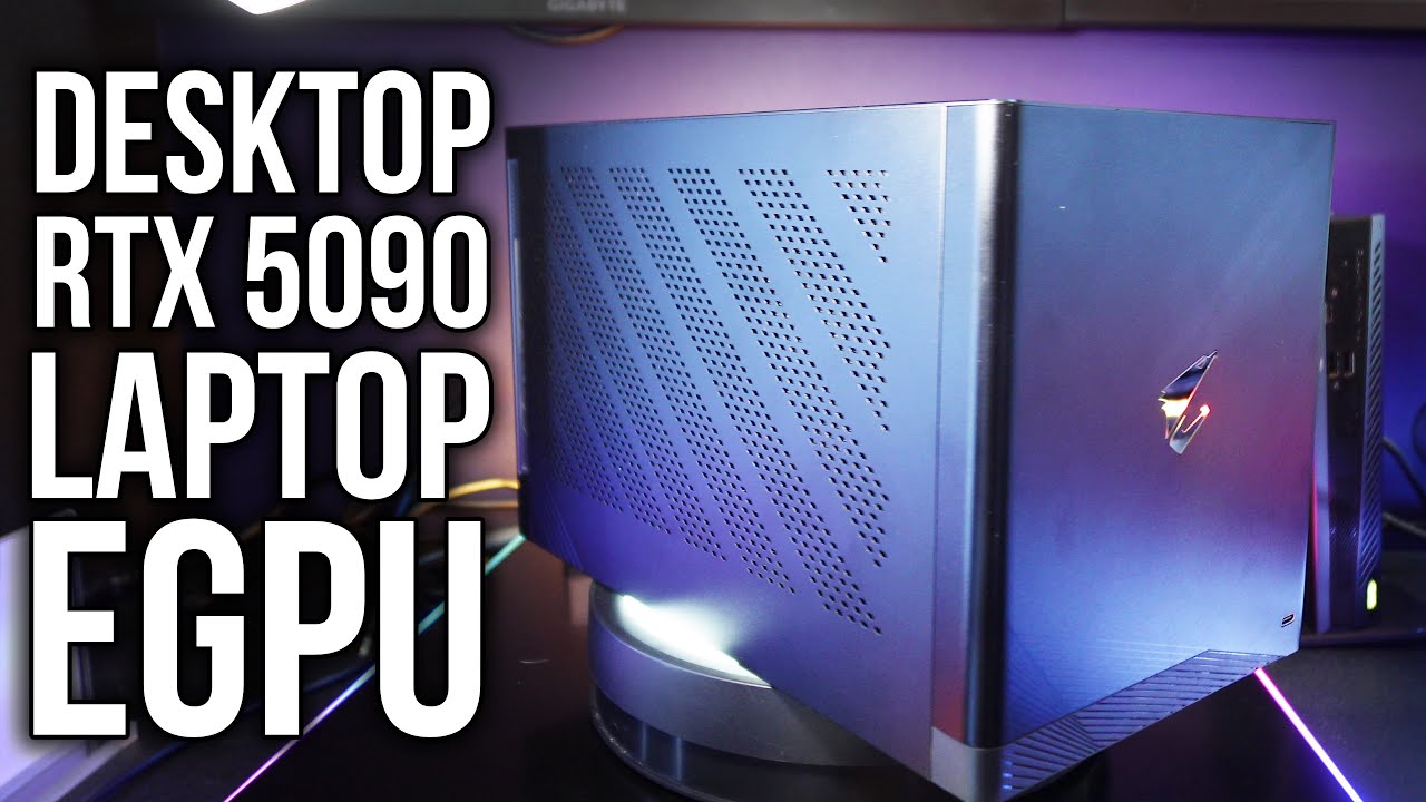Мощная внешняя видеокарта для ноутбука с настольной RTX 5090 600W Thunderbolt 5!