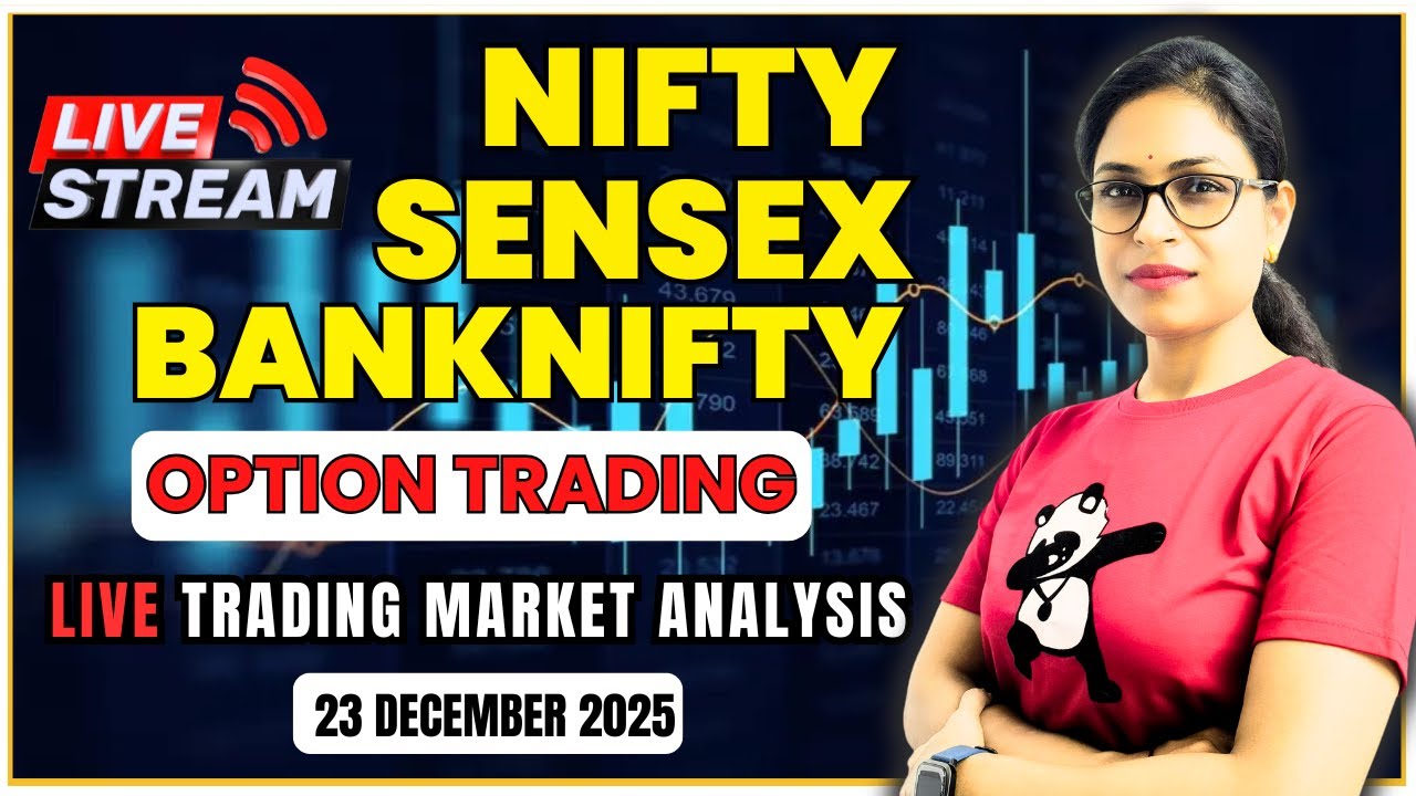 Live Trading Banknifty Nifty & Sensex Option 23 December ✅ #livetrading #nifty #bankniftylivetrading