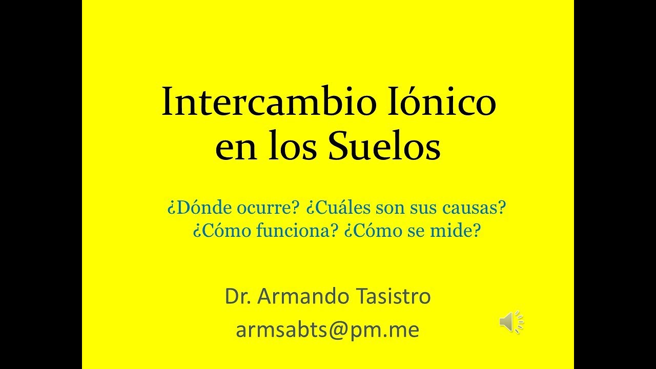 Intercambio Iónico en Suelos