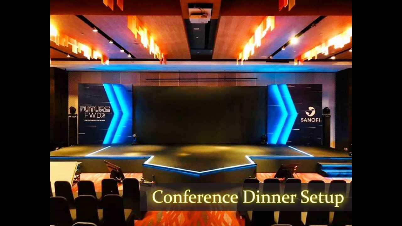 Event Conference Dinner 2020 [G Hotel, Penang] | Backdrop & Stage Setup with Lighting Effect