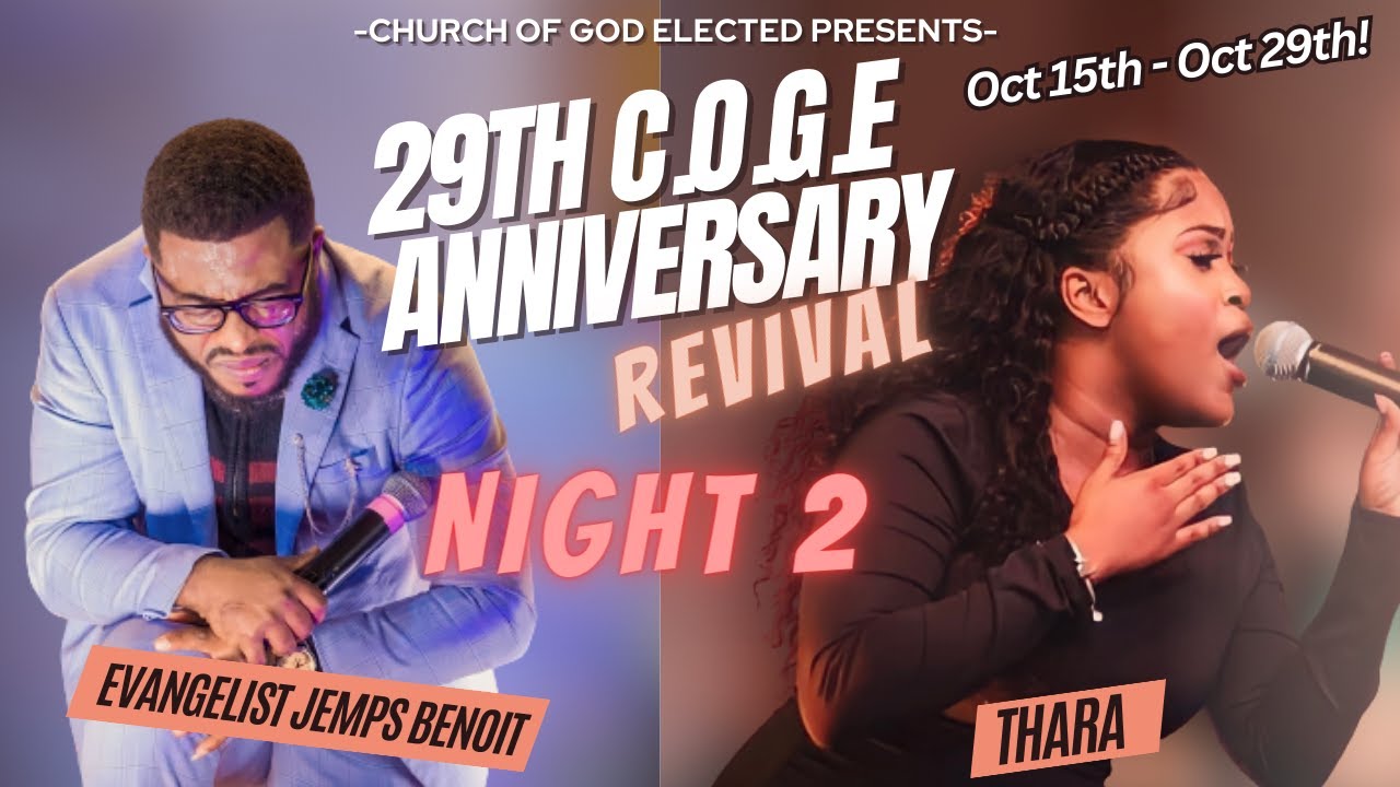 2 Week COGE Revival Night - 2 Ft. Evangelist Jemps 10/16/2023