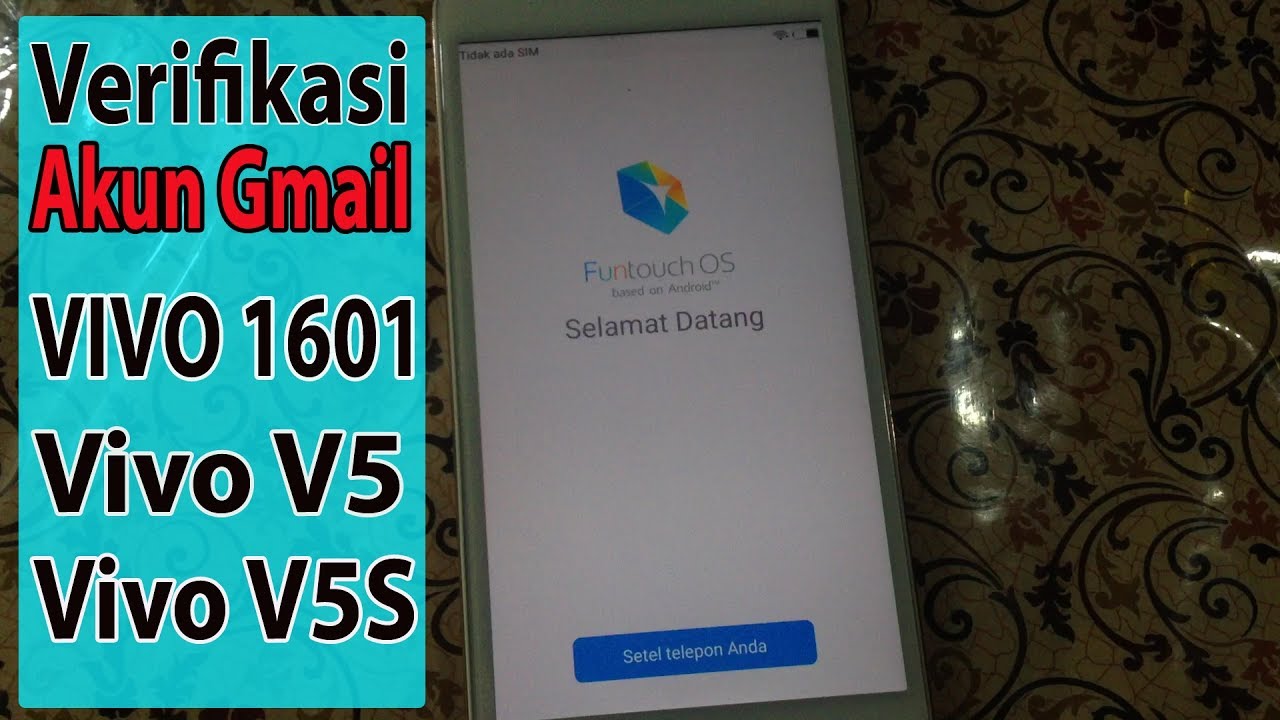 Solusi Verifikasi Akun Google VIVO V5 . V5S (BYPASS FRP VIVO 1601 V5)