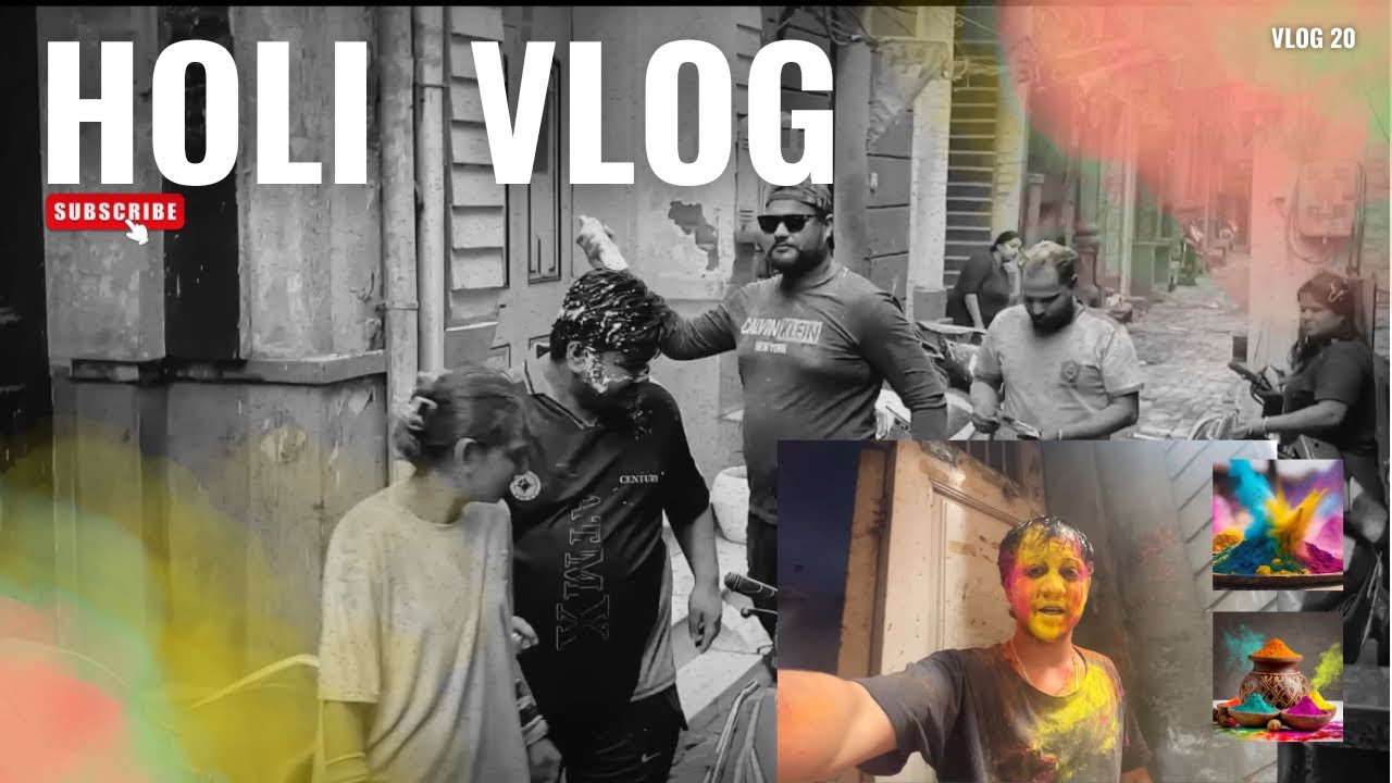 Holi Celebration Vlog, Full Masti.. [Vlog20]