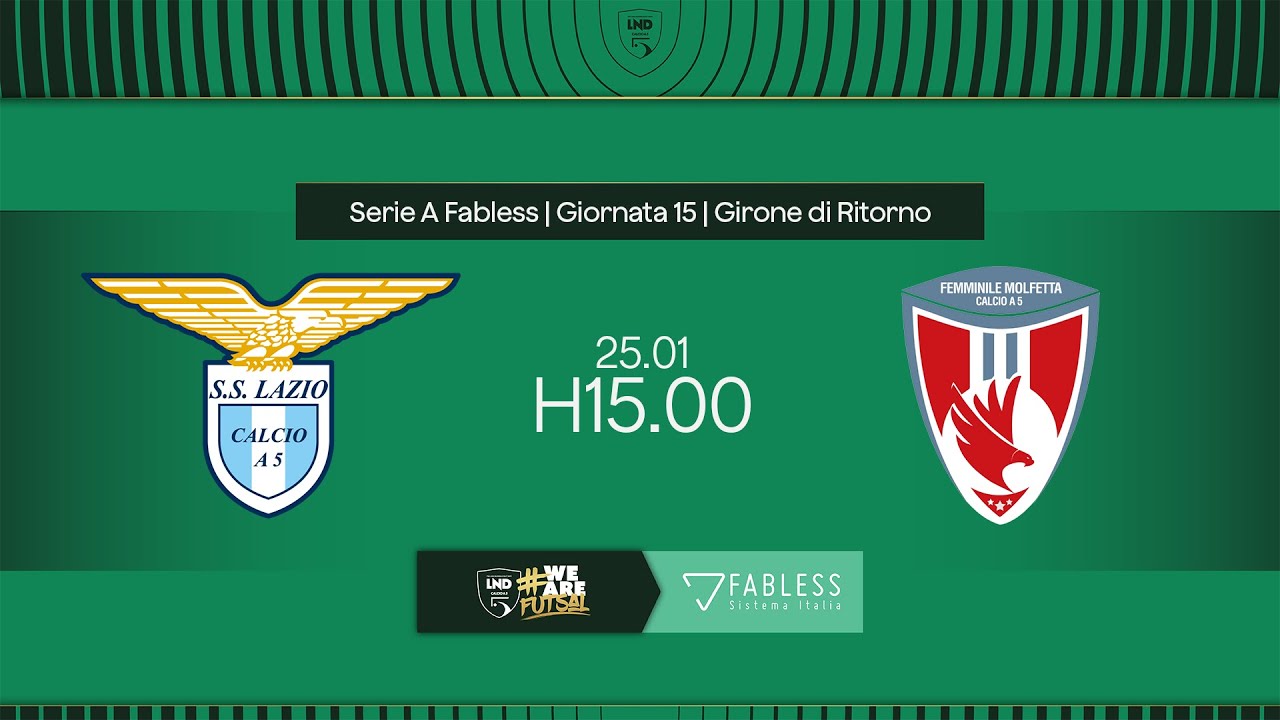 Lazio-Femminile Molfetta 5-1 | 15ª giornata | Serie A Fabless 2024/2025