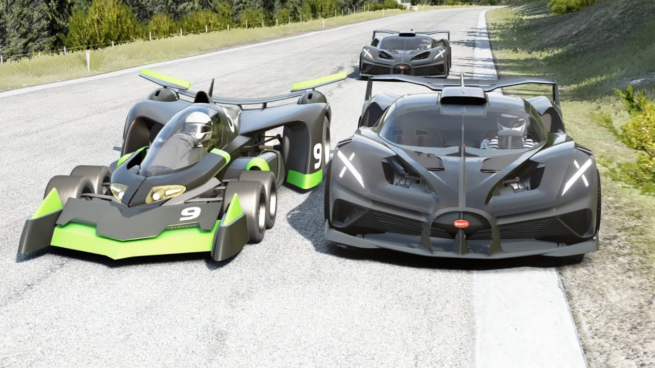 Asurada AKF-0/G Madman vsConcept Hypercars vs Superbike vs F1 Racing Cars at Old SPA
