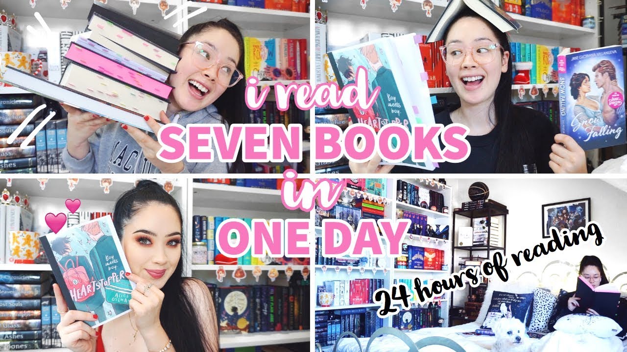 READING 7 BOOKS IN ONE DAY ✨24 Hour Readathon Vlog
