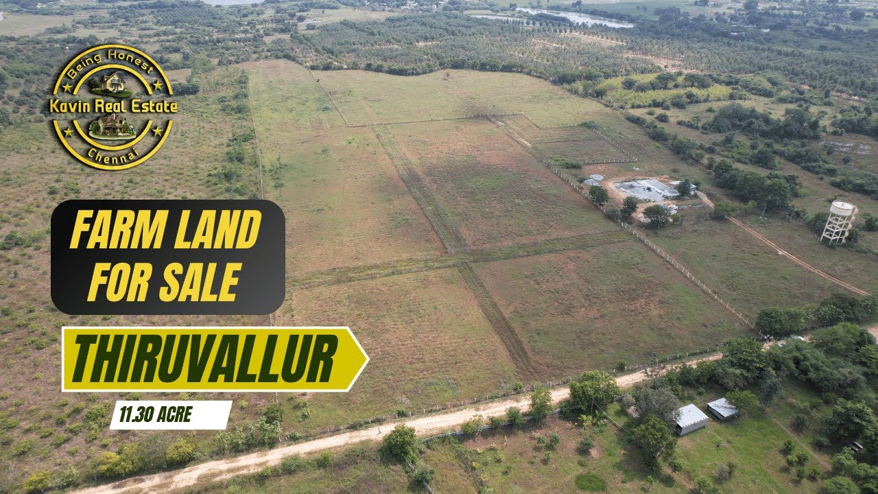 ID 2484 - Farm Land For Sale in Thiruvallur Nr || Dry Land || Red Soil ||590Ft Frontage ||