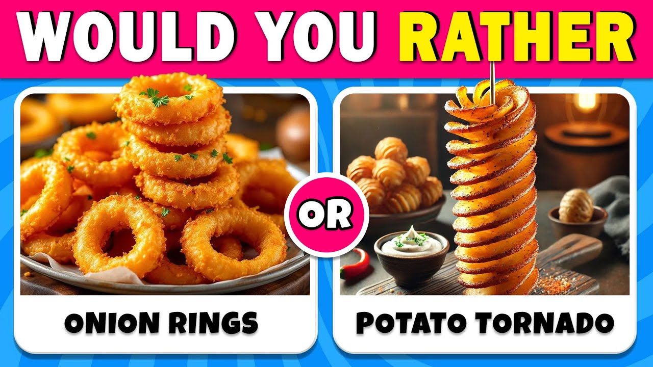 Что бы вы предпочли? 🍗🍕😋 Издание о вредной еде ✅ | Quiz Rainbow